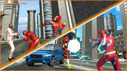 amazing super hero flash game screenshot