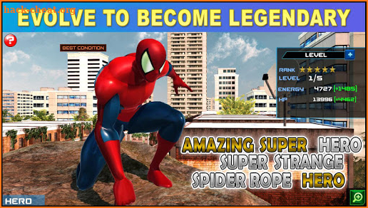 Amazing Super Hero: Super Strange Spider Rope Hero screenshot