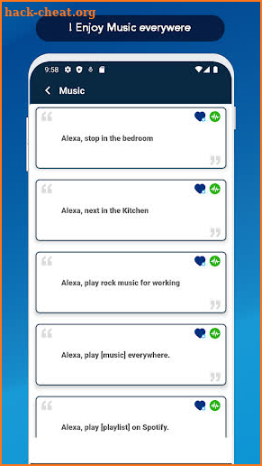 Amazon Alexa & Eco commands screenshot