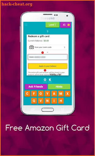 Amazon Gift Card screenshot