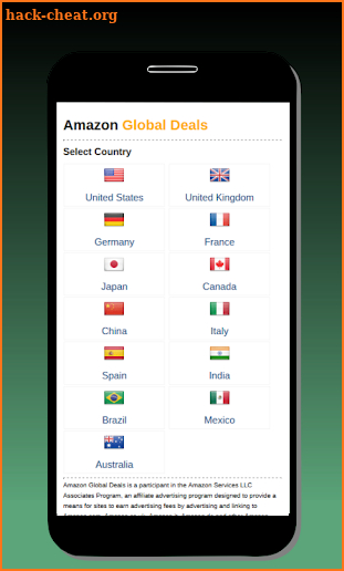 Amazon Global Deals screenshot