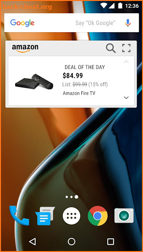 Amazon Widget screenshot