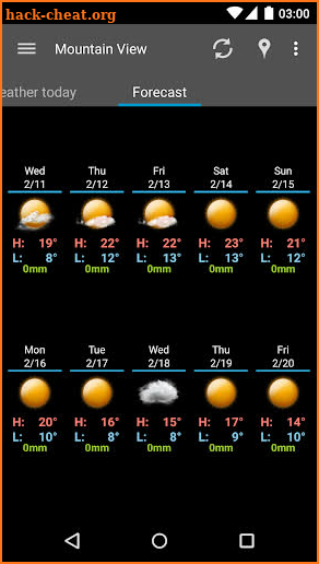 AmberHome Weather Plus screenshot