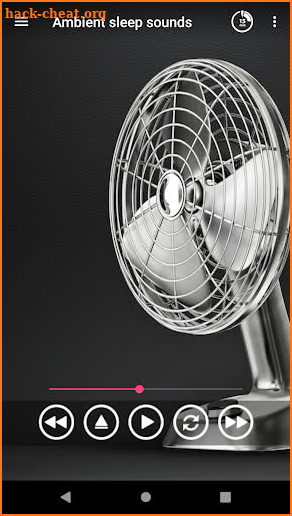 Ambient sleep sounds fan screenshot