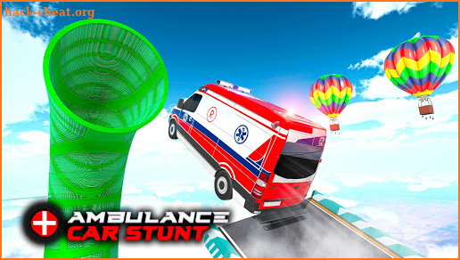 Ambulance car stunts – Mega Ramp Stunts screenshot