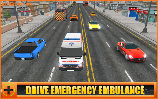 Ambulance Highway Racer 🚑 screenshot