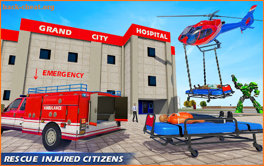 Ambulance Robot Car Game – Fire Truck Robot Games screenshot