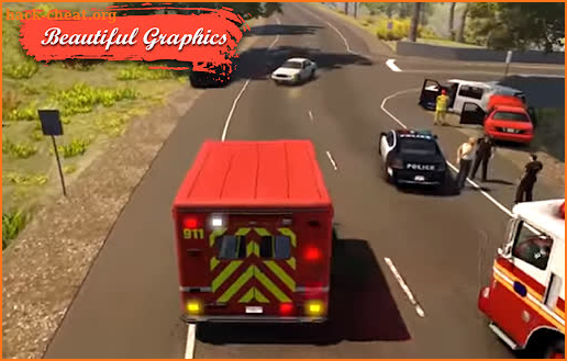 Ambulance Simulator 2021 Game New Rescue Game 2021 screenshot