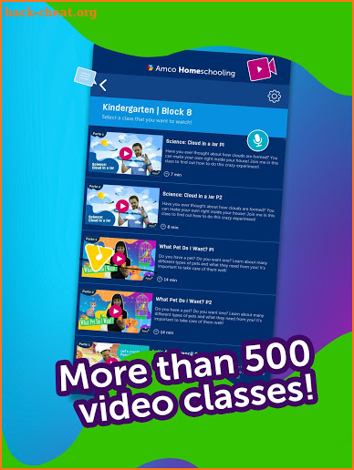 Amco Homeschooling: Free video classes screenshot