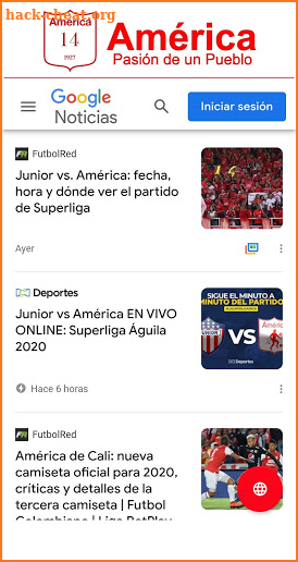 América screenshot