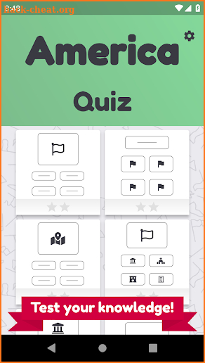 America North & South quiz – flags, capitals, maps screenshot