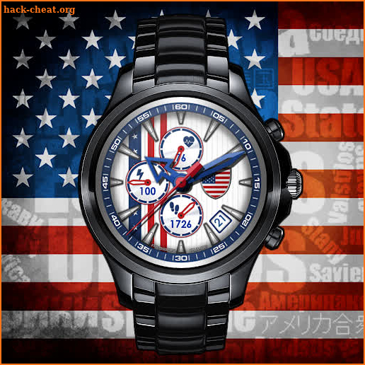 America U.S.A. watch face | Fitness screenshot