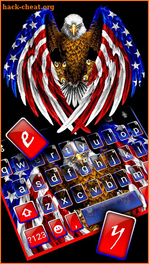 American Eagle Flag Keyboard Theme screenshot