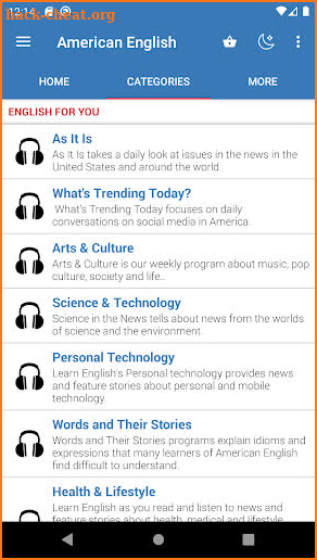 American English Listening screenshot