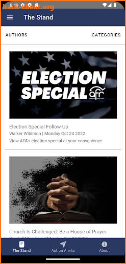 American Family Association screenshot