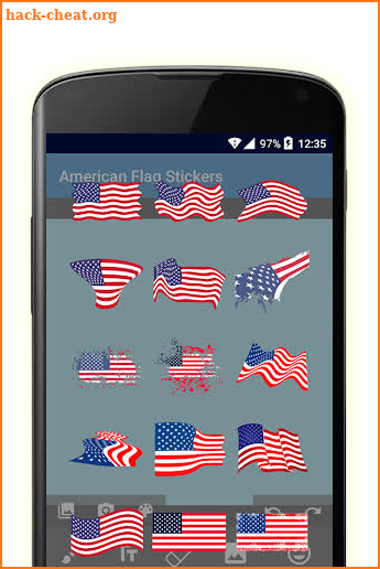 American Flag Stickers screenshot