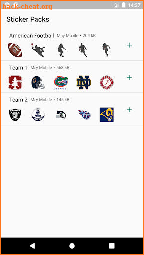 American Football Sticker Pack screenshot