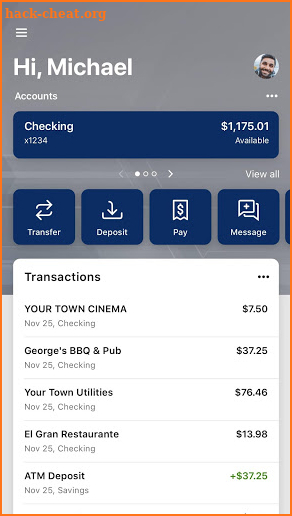 American Heritage Bank screenshot