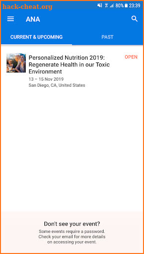 American Nutrition Association screenshot