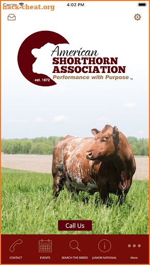 American Shorthorn Association screenshot