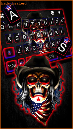 American Skull Keyboard Theme screenshot