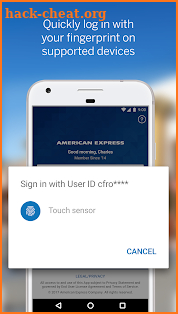 Amex Mobile screenshot