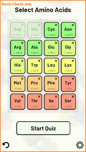 Amino Acid Quiz screenshot