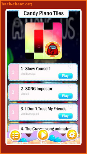 Among Us imposter Piano Tiles Music 🎹 screenshot