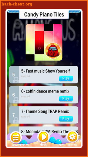 Among Us imposter Piano Tiles Music 🎹 screenshot