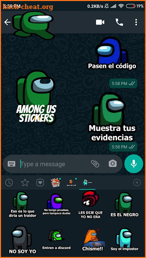 Among Us Stickers for WhatsApp screenshot