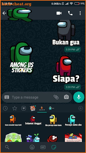 Among Us Stickers for WhatsApp screenshot