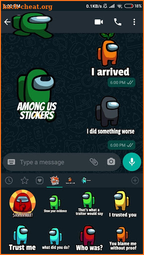 Among Us Stickers for WhatsApp screenshot