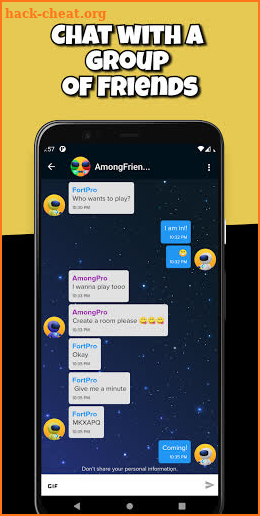 AmongFriends - Friends for Among Us Chat screenshot