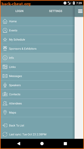 AMP Education Events screenshot