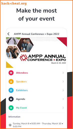 AMPP Annual Conference App screenshot