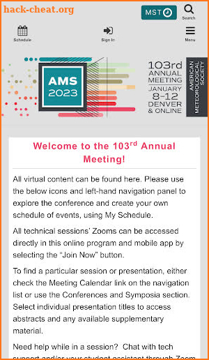 AMS 2023 screenshot