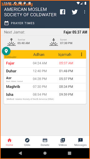 AMS Coldwater Masjid screenshot