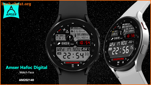 Amser Hafoc Digital Watch Face screenshot