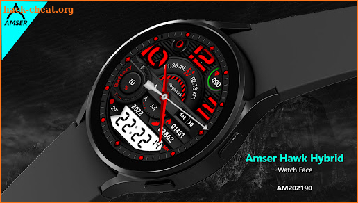 Amser Hawk Hybrid Watchface screenshot