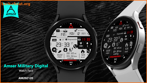 Amser Military Digi Watch Face screenshot