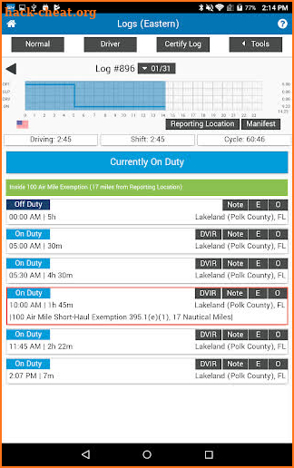 An ELD for Short Haul screenshot