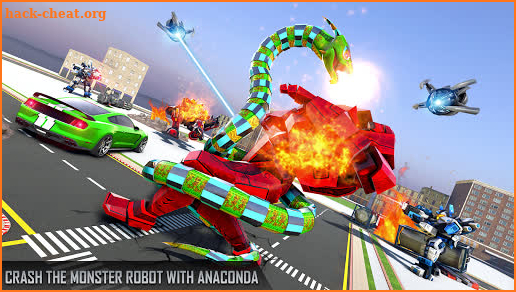 Anaconda Robot Car Game: Robot Transformation War screenshot