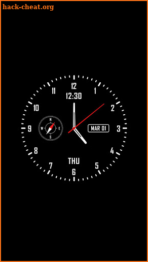 Analog clock & watch face live wallpaper screenshot