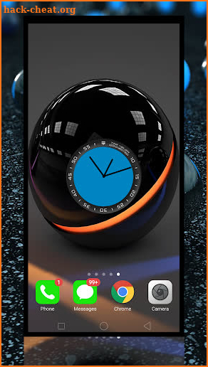 Analog clock widget & 3D live wallpapers screenshot