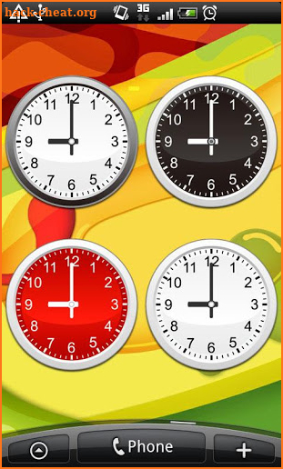 Analog clocks widget – simple screenshot