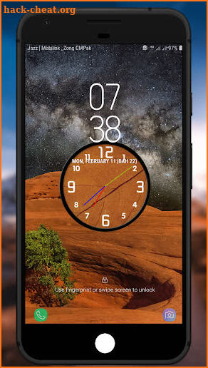 Analog Night Clock & Live Wallpaper screenshot