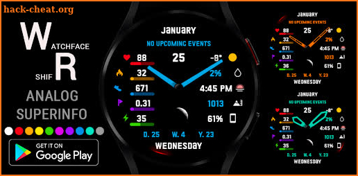 Analog SuperInfo Watch Face screenshot