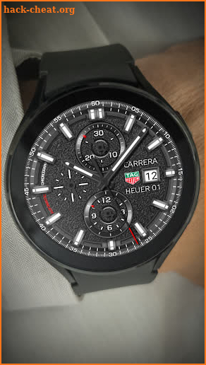 Analog TAG HEUER 01 WatchFace screenshot