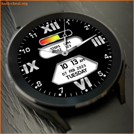 Analog Watch Face MJ075 Silver screenshot