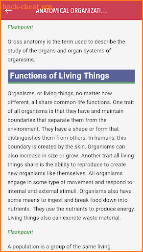 Anatomy & Physiology in a Flash!: Interactive App screenshot